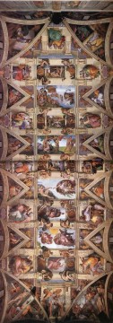renaissance Painting - Ceiling of the Sistine Chapel High Renaissance Michelangelo